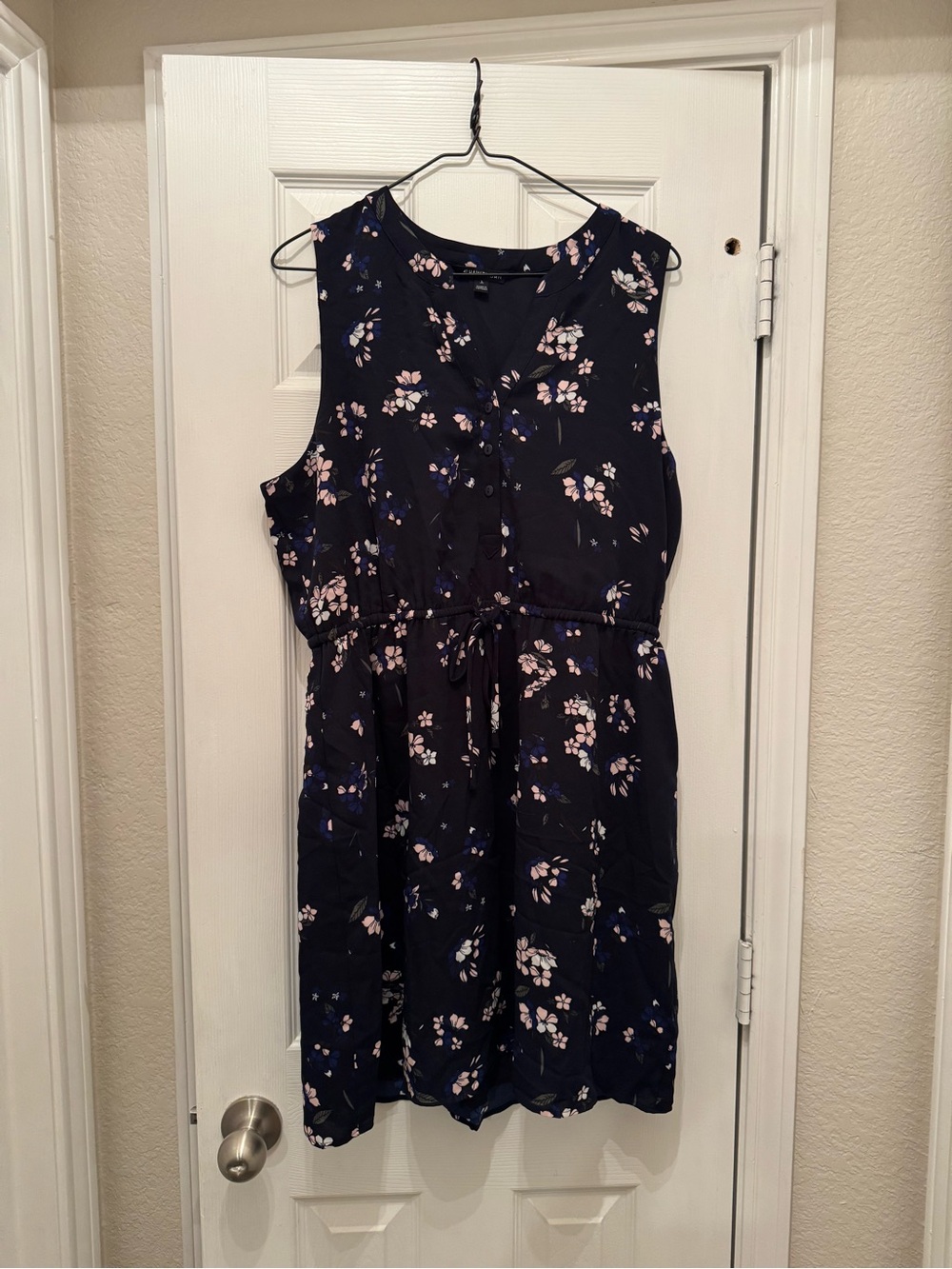 Stitch Fix/41 Hawthorn Navy Floral Sleeveless Dress